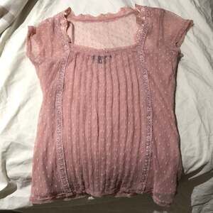 INC blush pink sheer top w/matching cami M worn 1